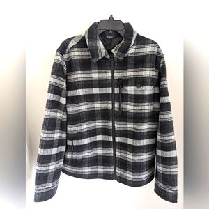 Alpine Design Men’s Prospect Lake Shirt Jacket For Men Plaid Ombre Pure Black